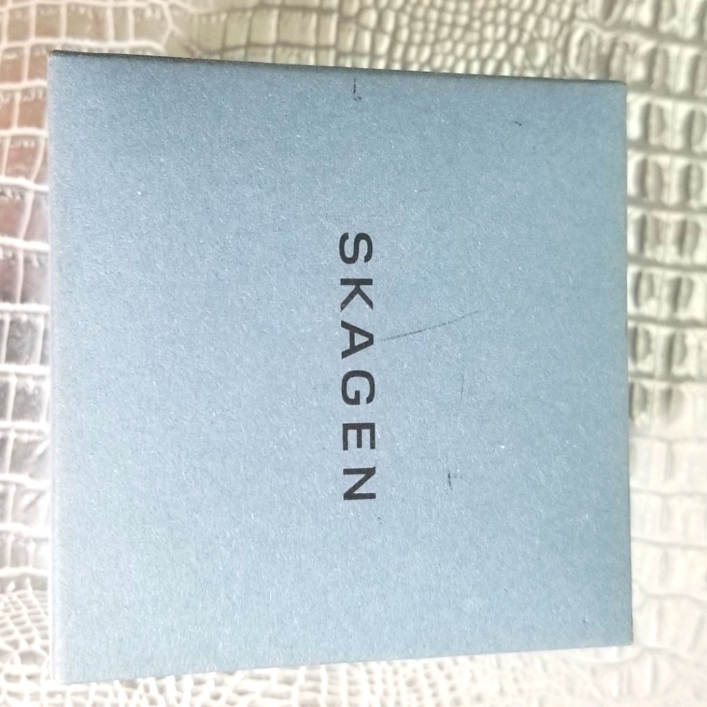 SKAGEN ORIGINAL GRAY- BLUE WATCH  DISPLAY BOX ONLY